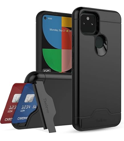 Amazon.com: Teelevo Wallet Case for Google Pixel 5, Dual Layer